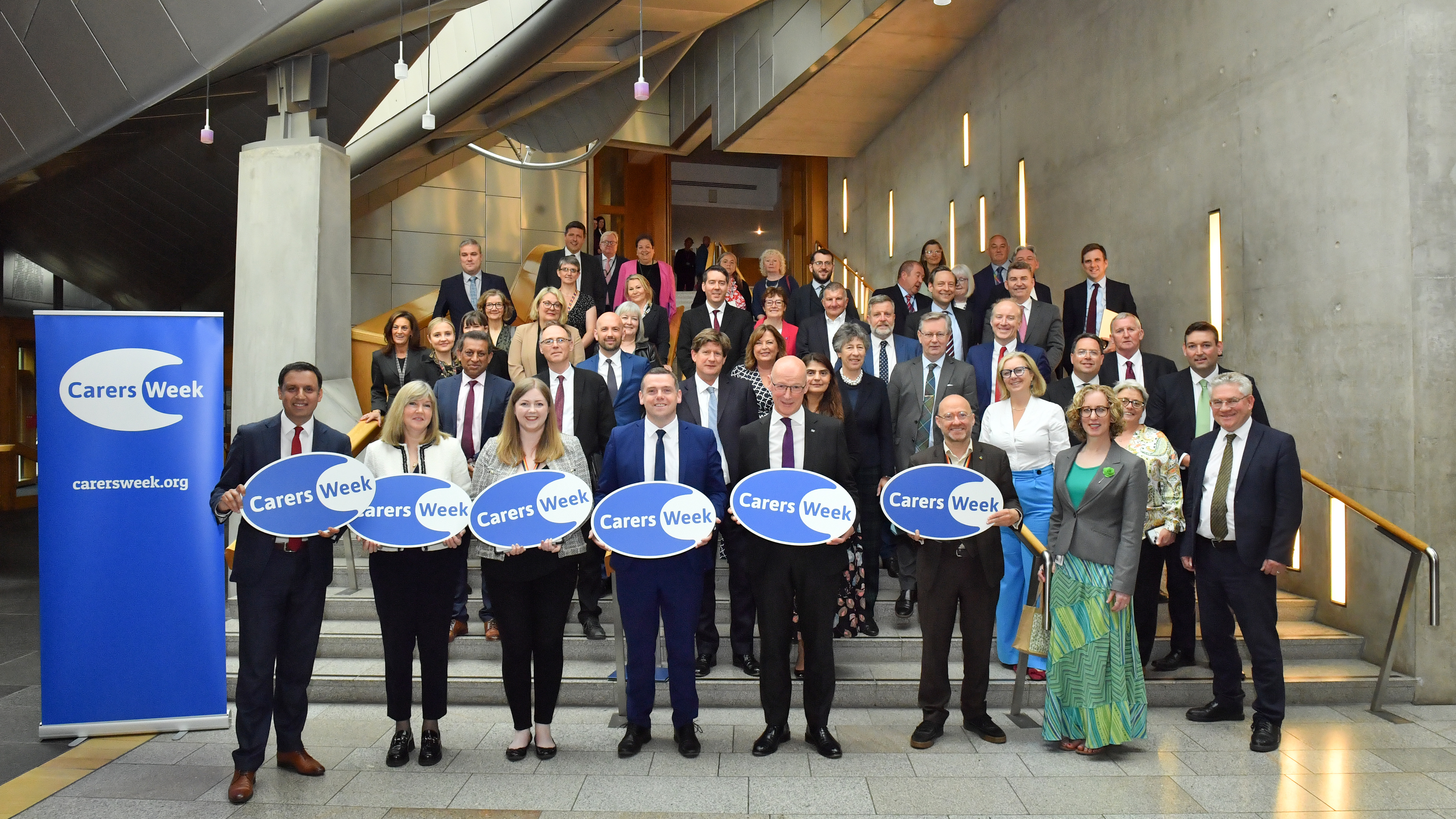 Scottish Parliament group photo for Carers Week